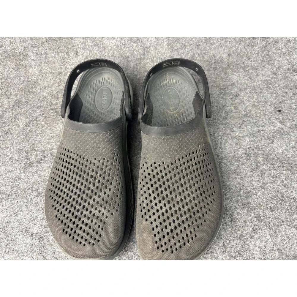 Crocs LiteRide Clogs Mens Size 11 Gray Athletic Comfort Slip On Shoes